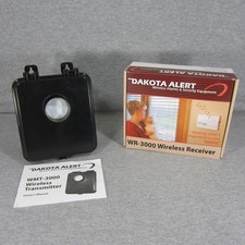 Receptor sem fio Dakota Alert Driveway Alarm WR-3000 e transmissor WMT-3000, usado comprar usado  Enviando para Brazil