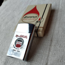 Isqueiro a gasolina vintage ZIPPO SLIM, década de 1960, novo na caixa original, com publicidade, usado comprar usado  Enviando para Brazil