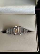 Emerald cut diamonique for sale  BRIGHOUSE
