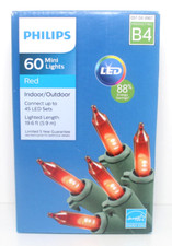 Philips 60 LED vermelho mini luzes fio verde interno/externo 19,6 pés de comprimento (alvo) comprar usado  Enviando para Brazil