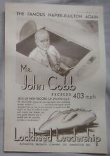 1947 lockheed john for sale  DARWEN
