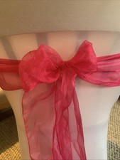 Hot pink organza for sale  COLCHESTER