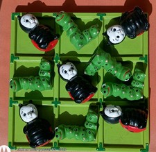 Duncan Ceramics Joaninhas e Lagartas ou Inchworms Tic Tac Toe Set EUA '75 VINTAGE, usado comprar usado  Enviando para Brazil