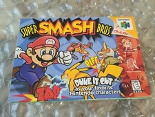 Super Smash Bros Nintendo 64 N64 NTSC USA Complete in Box Rare Classic comprar usado  Enviando para Brazil