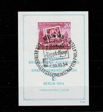 DDR Block 10 PF III (Briefmarkenausstellung 1954) gestempelt. Wert 400 Euro, usado comprar usado  Enviando para Brazil