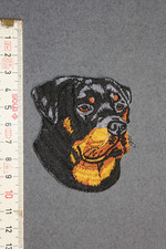 Hundekopf rottweiler aufnäher gebraucht kaufen  Münnerstadt