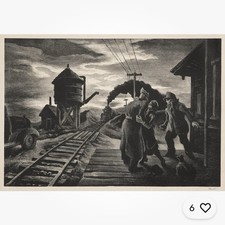 Signed lithograph thomas for sale  Trinidad
