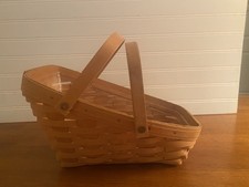 Usado, Longaberger grande cesta de vegetais inclinada 2 alças de balanço 2002 comprar usado Usado, Longaberger grande cesta de vegetais inclinada 2 alças de balanço 2002 comprar usado  Enviando para Brazil