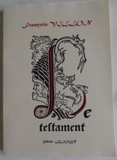 Testament françois villon. d'occasion  Balma