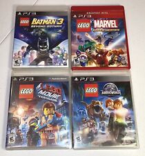 LEGO PS3 Lote de 4 - Jurassic World, Batman 3, Marvel Superheroes, LEGO Movie, usado comprar usado  Enviando para Brazil