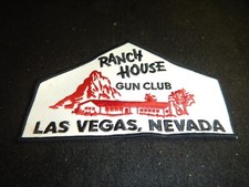 Vintage Las Vegas NV costurar em patch bordado Ranch House Gun Club comprar usado  Enviando para Brazil