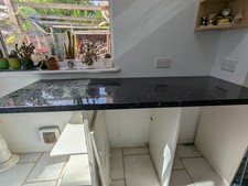 Solid black granite for sale  SALISBURY