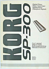 Korg SP-300 Piano Digital Original Manual do Proprietário Operacional Livro. comprar usado  Enviando para Brazil