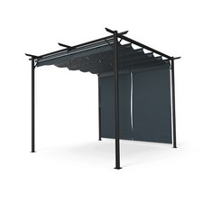 Solidna pergola 3x3 m odporna na warunki atmosferyczne stal malowana proszkowo rolety boczne na sprzedaż  Wysyłka do Poland