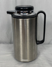 Jarro/servidor térmico vintage Corning Designs, 1 quarto, prata preto comprar usado  Enviando para Brazil