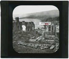 Teatro Di Taormina, Italia, Foto Placca Vetro, Nero E Bianco, Positivo 8,5x10 Cm comprar usado  Enviando para Brazil