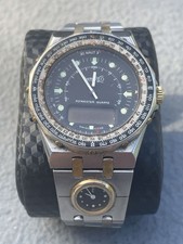 Raro cronógrafo feito na Suíça dos anos 1980 EBERHARD & Co. Flymaster ESA 900.231 ana-digi comprar usado Raro cronógrafo feito na Suíça dos anos 1980 EBERHARD & Co. Flymaster ESA 900.231 ana-digi comprar usado  Enviando para Brazil