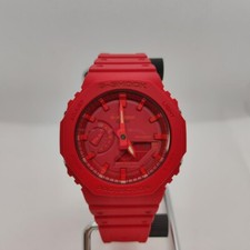 Casio GA-2100 G-Shock relógio de quartzo masculino mostrador vermelho Ana-Digi redondo do Japão comprar usado  Enviando para Brazil
