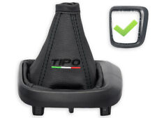 PER FIAT TIPO 2015-2024 CUFFIA LEVA CAMBIO PELLE NERA RICAMO NERO + TELAIO, usado comprar usado  Enviando para Brazil