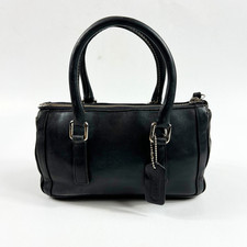 Bolsa satchel de couro preta vintage Coach alça superior bolsa clássica comprar usado  Enviando para Brazil
