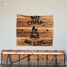 Tapeçaria arte parede madeira pano bandeira acampamento capa múltipla, usado comprar usado  Enviando para Brazil