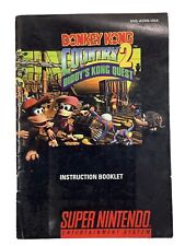 Manual de instruções Super Nintendo SNES Donkey Kong Country 2 APENAS comprar usado  Enviando para Brazil
