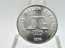 1974 1 oz .999 Fine Colonial Mint "Silver Bullion Exchange/Monark" Round #1, usado comprar usado  Enviando para Brazil