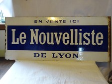 Plaque emaillee nouvelliste d'occasion  Les Lilas