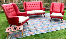 Vintage sofa armchairs for sale  BRAINTREE