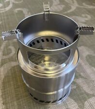 Estufa portátil grande de 11” de alto 7” de ancho para acampar senderismo y supervivencia nueva caja abierta segunda mano  Embacar hacia Mexico
