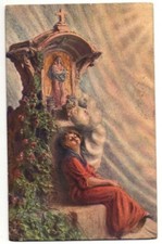 Cartolina antica illustrata usato  Savona