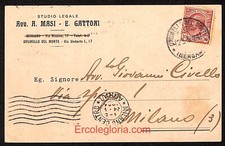 Ae1520 cartolina epoca usato  Milano