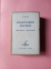 P.guazzo dizionario tecnico usato  Prato