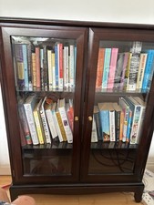 Mahogany bookcase. glass for sale  BOURNE END