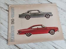 Catalogue brochure plymouth d'occasion  Longeville-sur-Mer