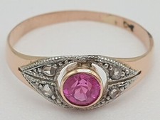 Bicolor rubin ring gebraucht kaufen  Elsdorf-Westermühlen