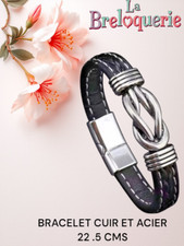 Bracelet homme acier d'occasion  Viarmes