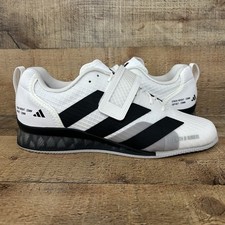 Tênis de ginástica Adidas Adipower halterofilismo 3 masculino tamanho 9 branco preto GY8926 NOVO comprar usado  Enviando para Brazil