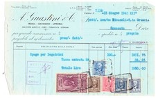 Documento con marche usato  Italia