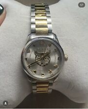 Relógio feminino Gucci G-Timeless gato suíço dois tons aço inoxidável YA126596 comprar usado  Enviando para Brazil