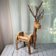 Wooden deer plant for sale  Kingwood