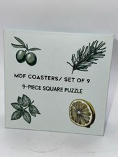 Porta-copos de MDF, conjunto de 9. Quebra-cabeça quadrado  comprar usado  Enviando para Brazil