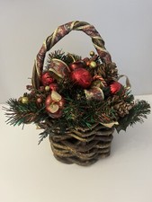Christmas flower basket for sale  HULL