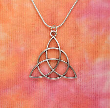 Usado, Colar Triquetra Grande, Nó Trindade, Pingente de Berloque de Nó Celta Pagão comprar usado  Enviando para Brazil
