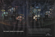 2001 2pg anúncio impresso do Yamaha Stage personalizado kit de bateria padrão e vantagem comprar usado  Enviando para Brazil