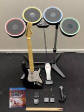 PS5 PS4 *Conjunto completo de bateria de guitarra Rockband Rock Band pacote com 4 bandas sem fio comprar usado  Enviando para Brazil