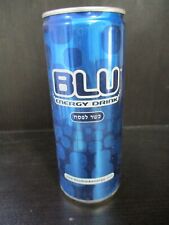 Bebida energética Blu: uma lata vazia de 250 ml, "Kosher para a Páscoa", Israel, 2013. comprar usado  Enviando para Brazil