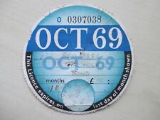 Tax disc 1969 for sale  SWANSEA