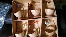 6xdregeno eierbecher blumen gebraucht kaufen  Gelsenkirchen