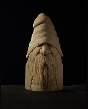 Scultura gnomo intagliato usato  Nettuno